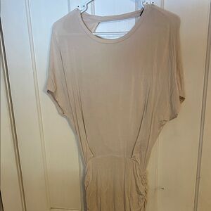 Lulu's Beige Backless Dress